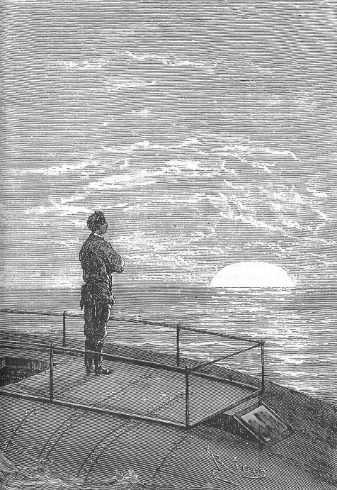 Sunrise at sea