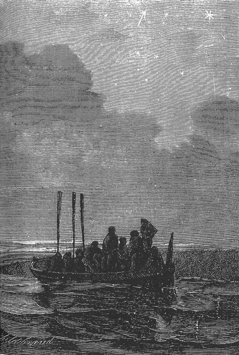 Night departure for the pearl banks