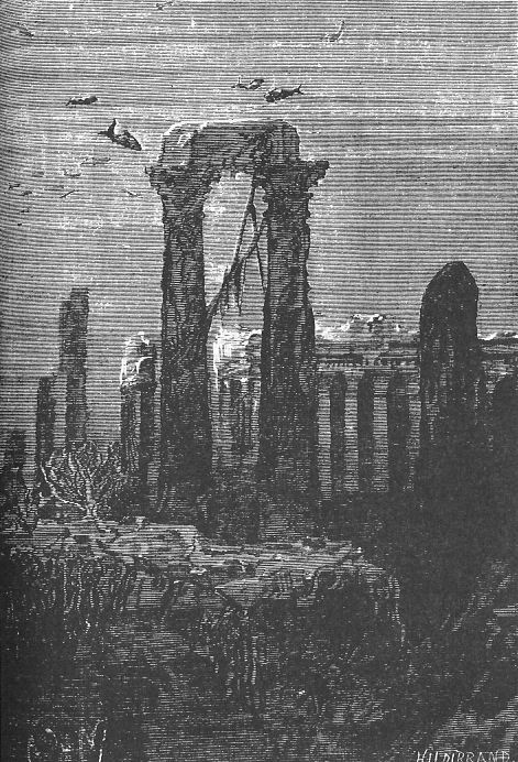 The ruins of the temple of Hercules