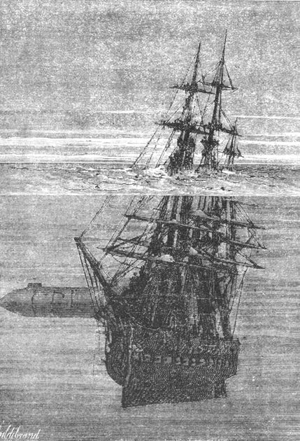 The sinking of the warship