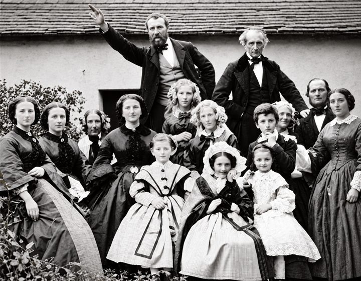 The Verne family – image restored using artificial intelligence