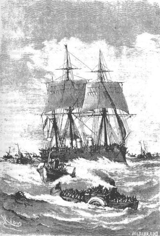 Departure of the Abraham Lincoln