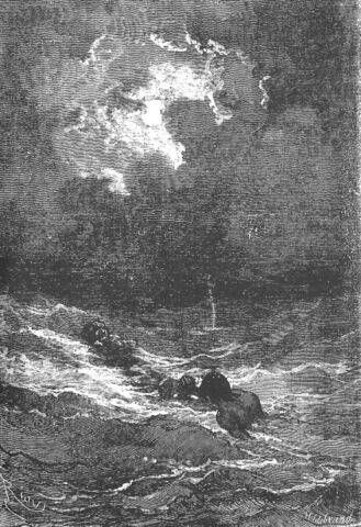 Aronnax and Conseil in the water