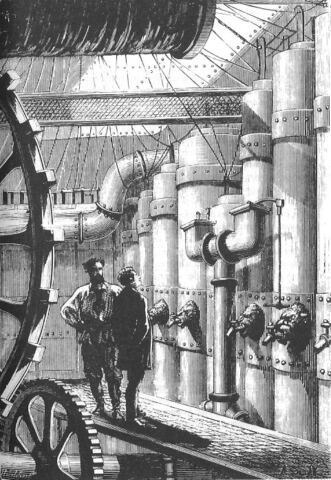 The engine room of the Nautilus