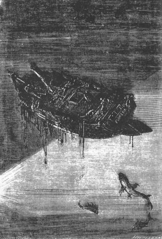 A wreck on the seabed