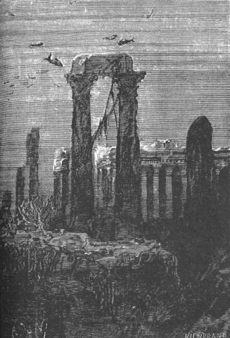 The ruins of the temple of Hercules