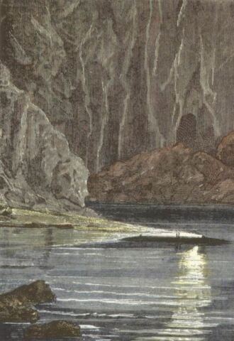 A lake inside the volcano